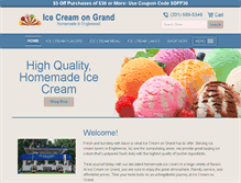 Tablet Screenshot of icecreamongrand.com